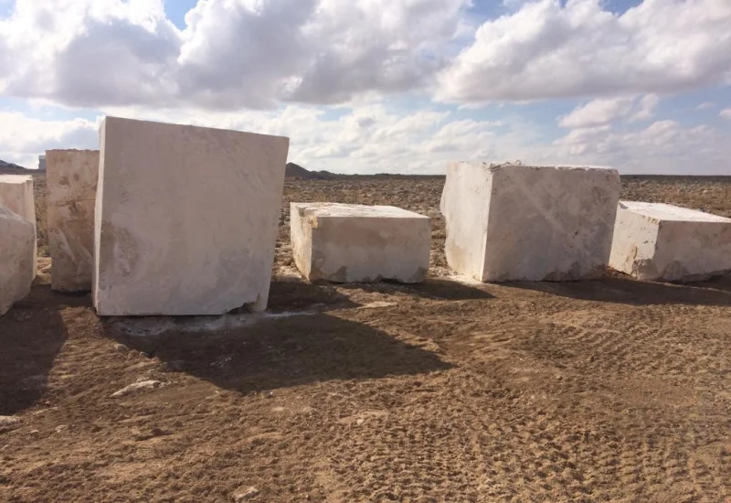 four blocks travertine marble