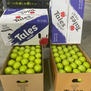 2 boxes of green apples and above