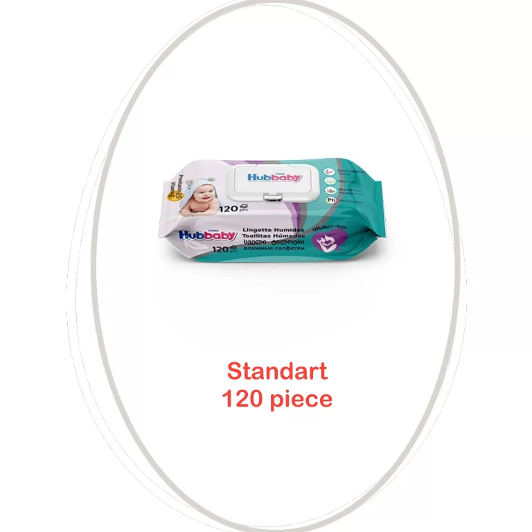 hubbaby baby wipes standart 120 piece